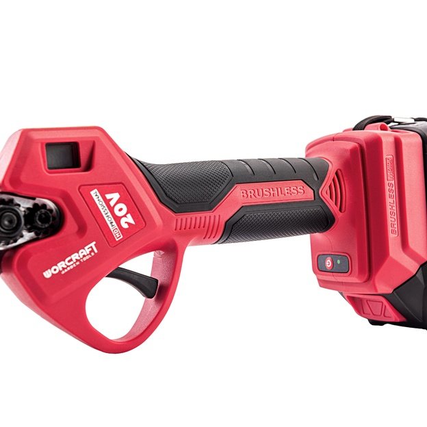 Akumuliatorinis sekatorius WORCRAFT 20V LI-ION (Be akumuliatoriaus ir kroviklio)