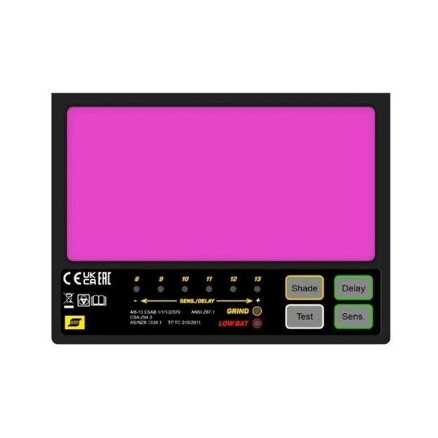 ESAB Savage A41 Welding Helmet, Black – DIN 8–13, 100 × 50 mm, 4 Sensors, Optical Class 1/1/1/2