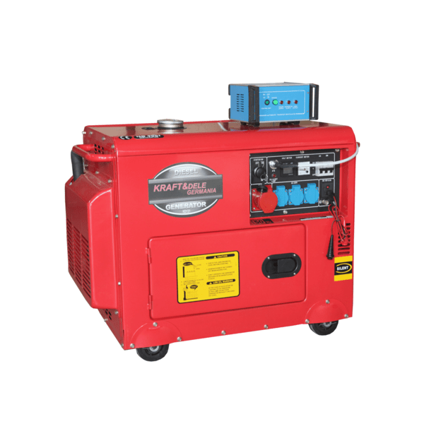 Kraftdele KD121 Dyzelinis generatorius 7000W 12/230/380V + ATS