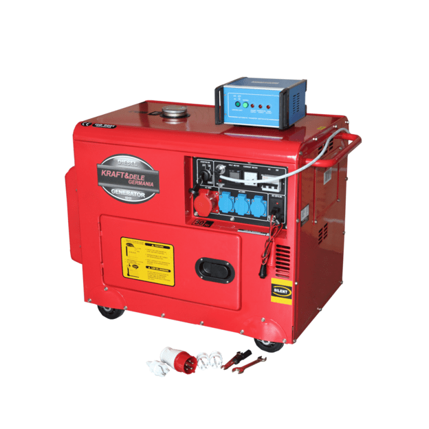 Kraftdele KD121 Dyzelinis generatorius 7000W 12/230/380V + ATS 1