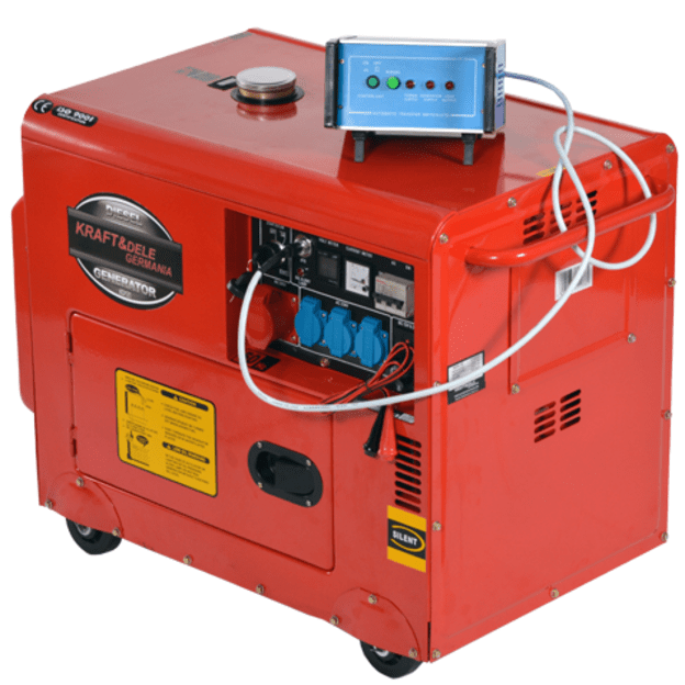 Kraftdele KD121 Dyzelinis generatorius 7000W 12/230/380V + ATS 2