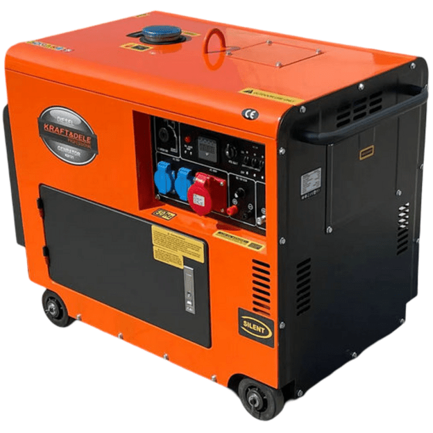 Dyzelinis generatorius 7000W 12/230/380V + ATS 7