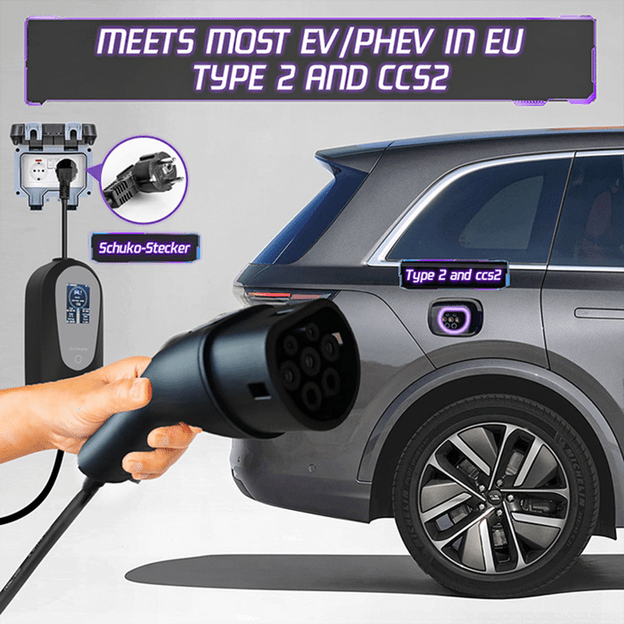 EV Įkroviklis ne&scaron;iojamas 3.5kW 16A