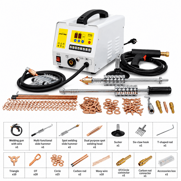 Taškinio suvirinimo aparatas (Spotter) 3 kW 220 V, 6800 A | LOTA Industries