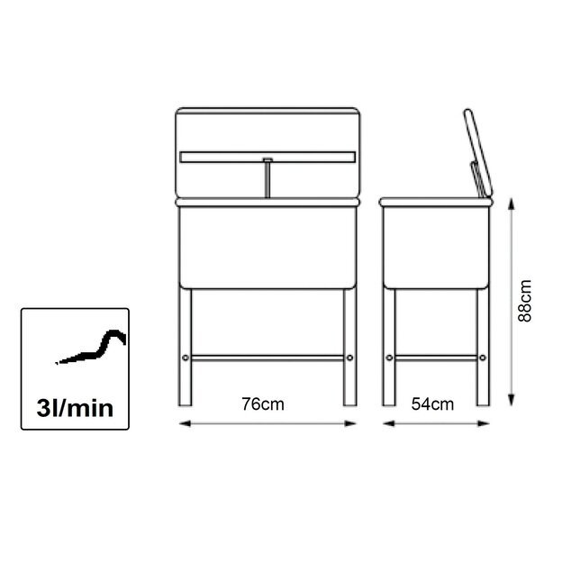 Parts washer 20 gallon (75L) 1