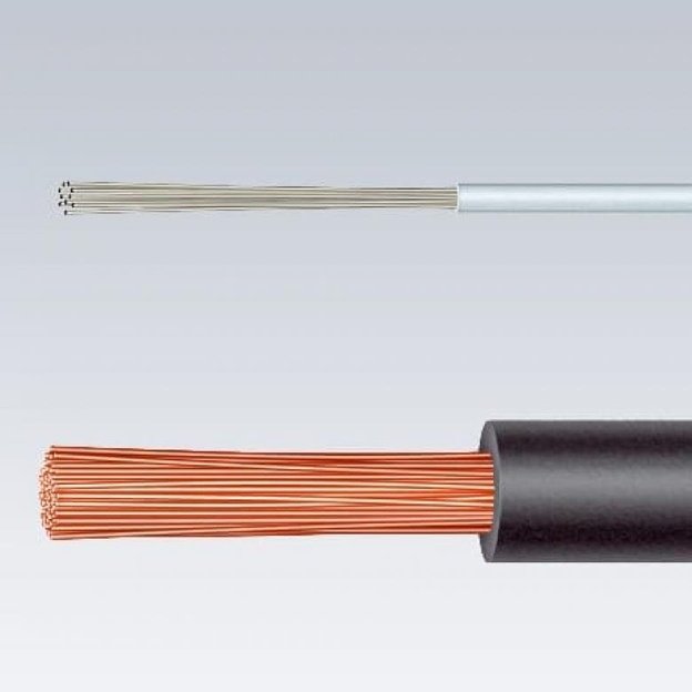 Self adjusting insulation stripper 180mm (0.2-6mm²) KNIPEX
