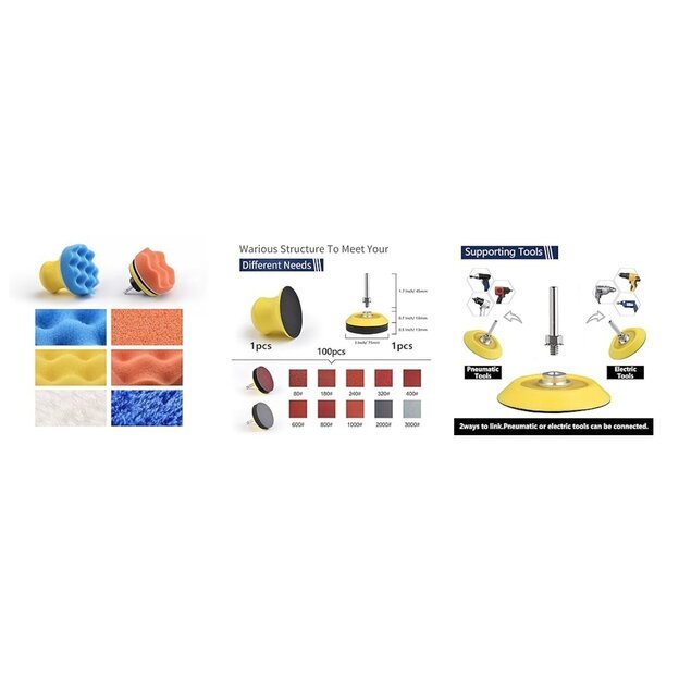 Car detailing 75mm kit 54pcs 4