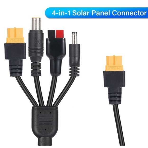 Sulankstoma saulės panelė 200W su XT60 4in1 kabeliu
