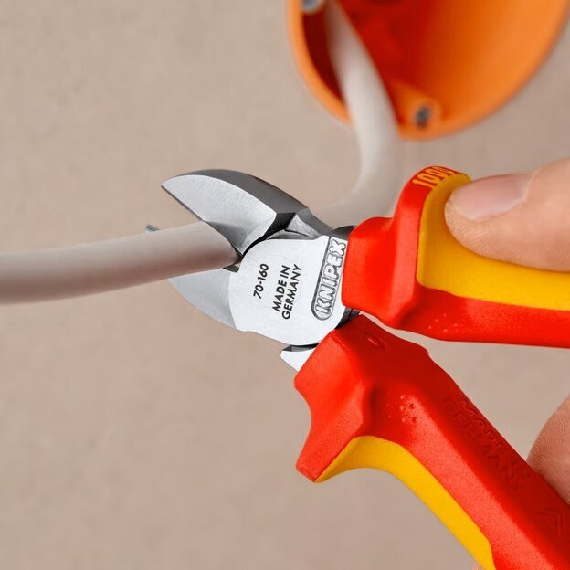 Šoninio kirpimo replės elektrikui 160mm (1000V) KNIPEX 6