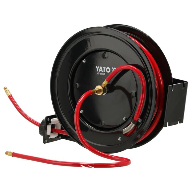 YATO YT-24251 Metalinė automatinė oro žarna su rite | 20 m | Ø9.5 mm | PVC 1
