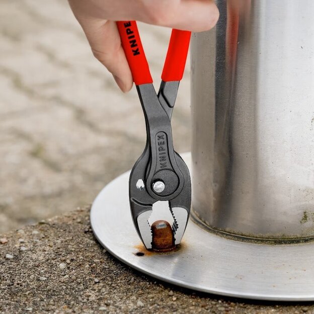 Santechinės replės 250mm (dvigubo griebimo) KNIPEX (su fiksavimu) 4 Santechinės replės 250mm (dvigubo griebimo) KNIPEX (su fiksavimu) 4