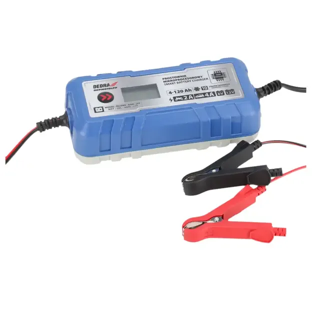 Mikroprocesorinis akumuliatoriaus įkroviklis 6/12V DEDRA DEPM019LFP