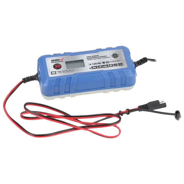 Mikroprocesorinis akumuliatoriaus įkroviklis 6/12V DEDRA DEPM019LFP 1