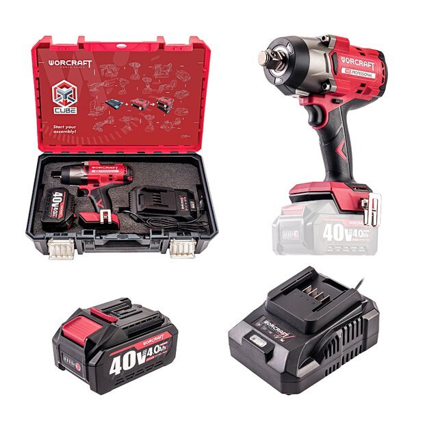 Akumuliatorinis smūginis veržliasukis 3/4   2600Nm 40V LI-ION (pl.dėž.) 1