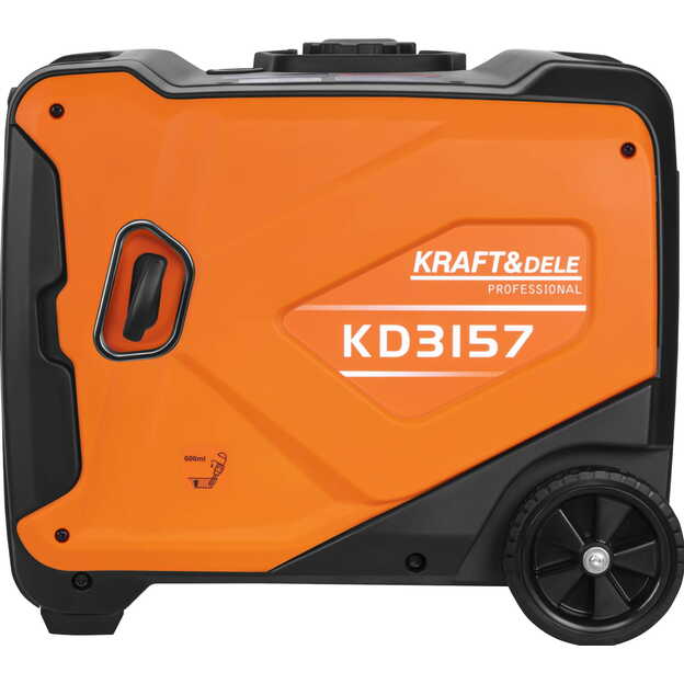Inverterinis benzininis elektros generatorius KRAFT&DELE KD3157 4,5 kW | 230V 5