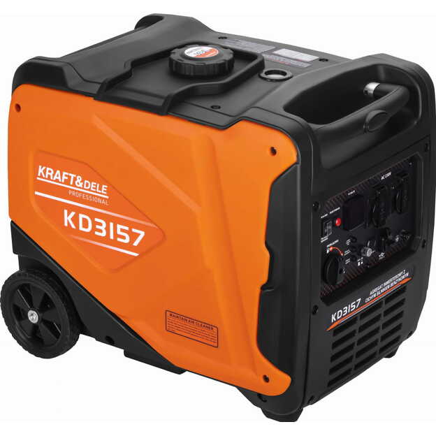 Inverterinis benzininis elektros generatorius KRAFT&DELE KD3157 4,5 kW | 230V