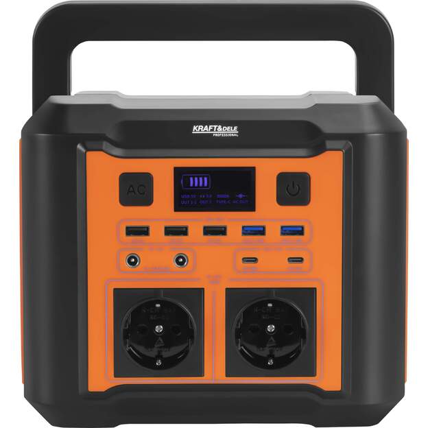 Nešiojama įkrovimo stotelė KRAFT&DELE KD5531 296Wh 300W (500W Peak) 2