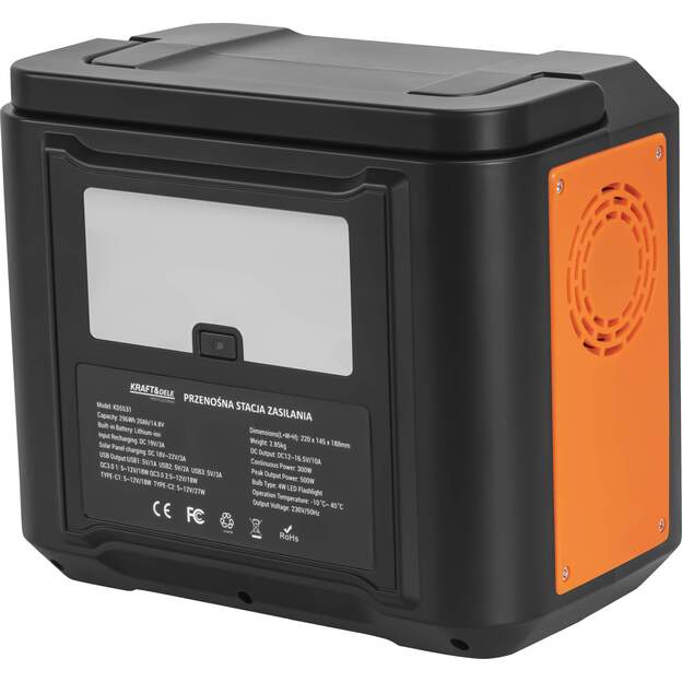 Nešiojama įkrovimo stotelė KRAFT&DELE KD5531 296Wh 300W (500W Peak) 3