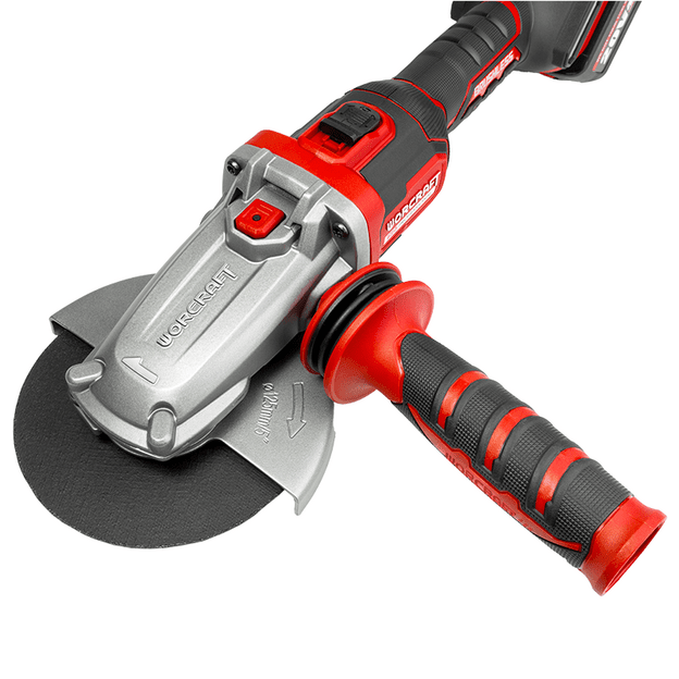 Li-ion Cordless brushless angle grinder (flat head) WORCRAFT 125mm 20V (without battery and charger)