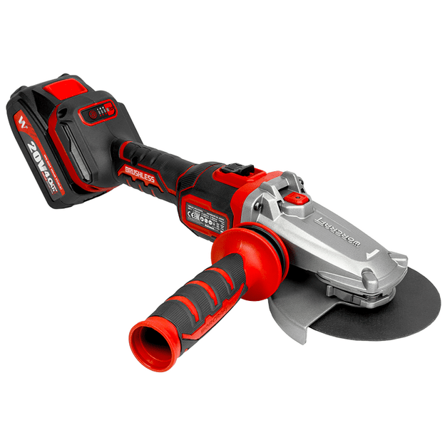 Li-ion Cordless brushless angle grinder (flat head) WORCRAFT 125mm 20V (without battery and charger)