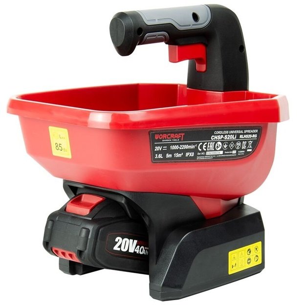 Akumuliatorinis barstytuvas WORCRAFT 3.6L 20V (Be akumuliatoriaus ir įkroviklio)
