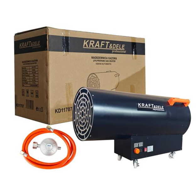 Kraftdele KD11707 Dujinis šildytuvas 100kW  su termostatu 1