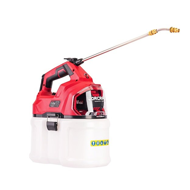 Akum. slėginis purk&scaron;tuvas WORCRAFT 8l 20V LI-ION (Be akumuliatoriaus ir įkroviklio)