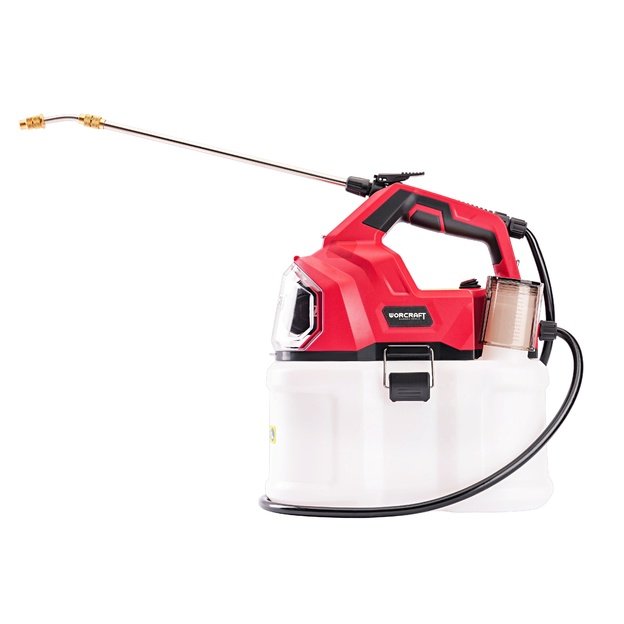 Akum. slėginis purk&scaron;tuvas WORCRAFT 8l 20V LI-ION (Be akumuliatoriaus ir įkroviklio)