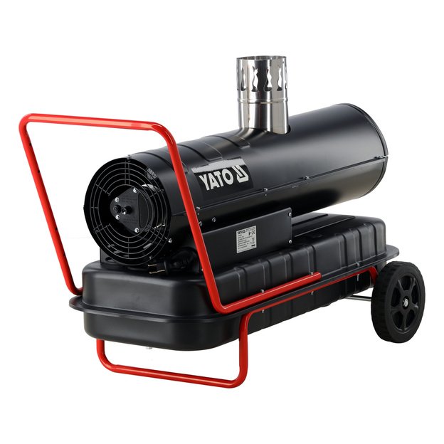Dyzelinis  šildytuvas YATO YT-99739 | 30 kW | 50 l | Su dūmų išvedimu