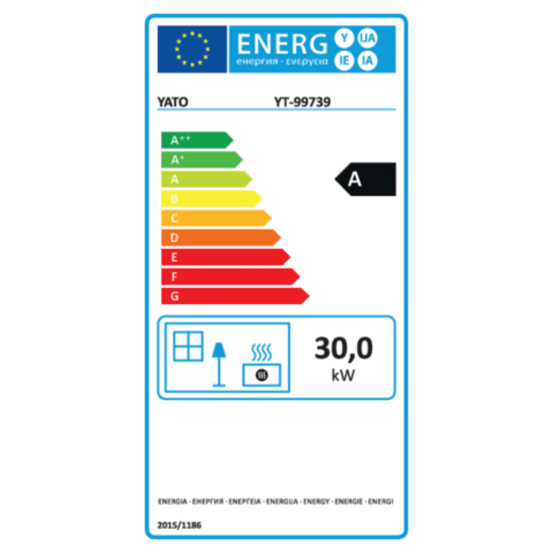 Dyzelinis  šildytuvas YATO YT-99739 | 30 kW | 50 l | Su dūmų išvedimu