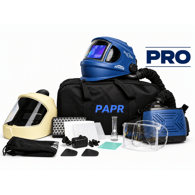 Automatinis suvirinimo skydelis XenOptic ATMOS True Color su PAPR oro filtravimo sistema, TH3