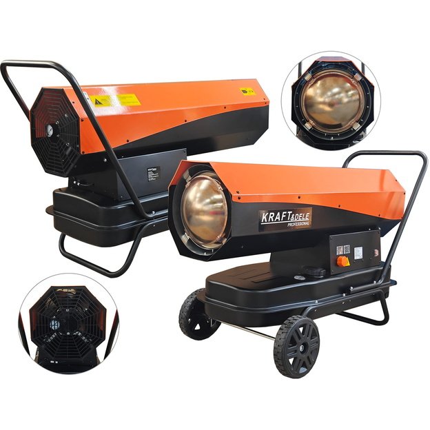 Dyzelinis šildytuvas KRAFT&DELE KD5960, 60 kW, 38 l, su termostatu