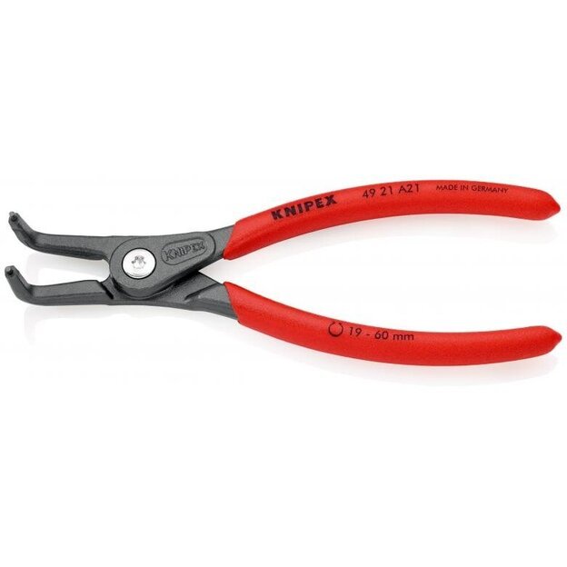 Replės išoriniams žiedams. Lenktos 165mm (Ø19-60mm) KNIPEX