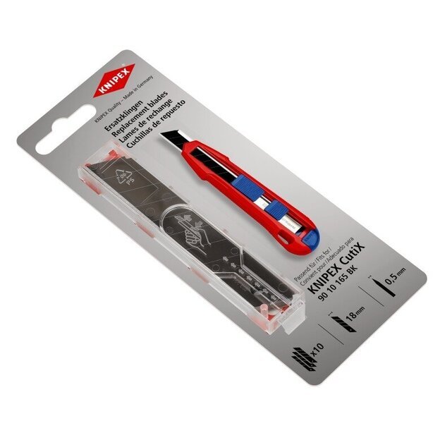 Geležtė nulaužiama peiliui 18mm (10vnt) KNIPEX