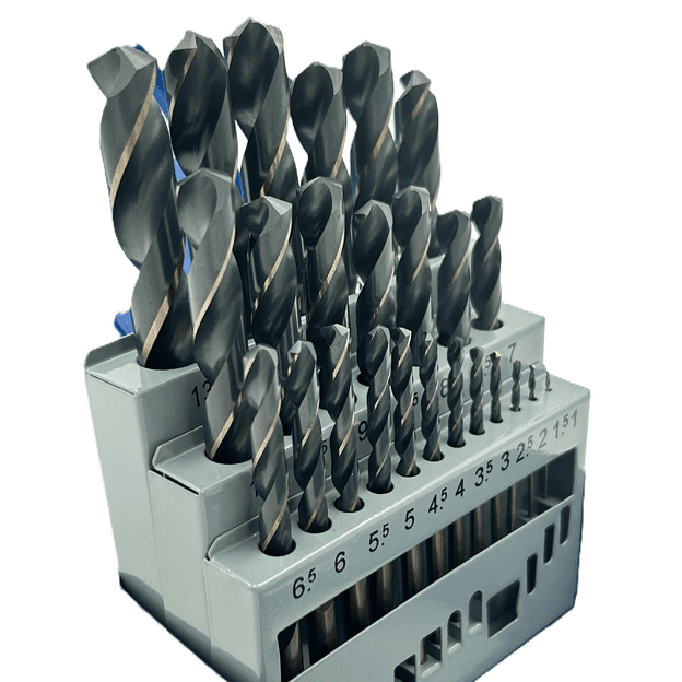 Grąžtų metalui rinkinys HSS M35 (25vnt) 1.0-13.0mm(cobalt)