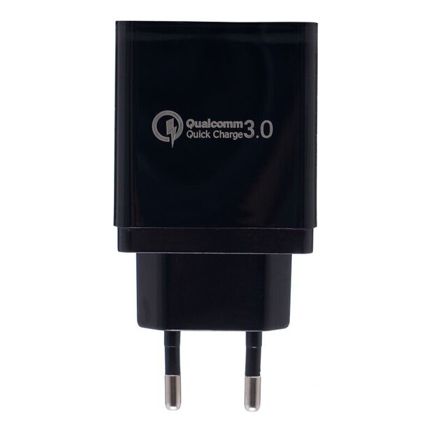 USB Įkroviklis su greitu įkrovimu 220V, 2x2.1A 1xQC3.0 4