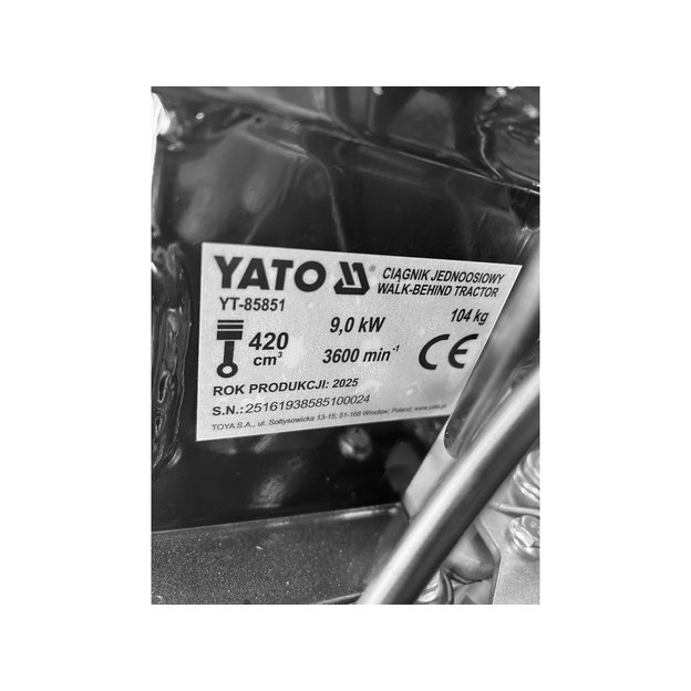 YATO YT-85851 Benzininis motoblokas 420 CM3