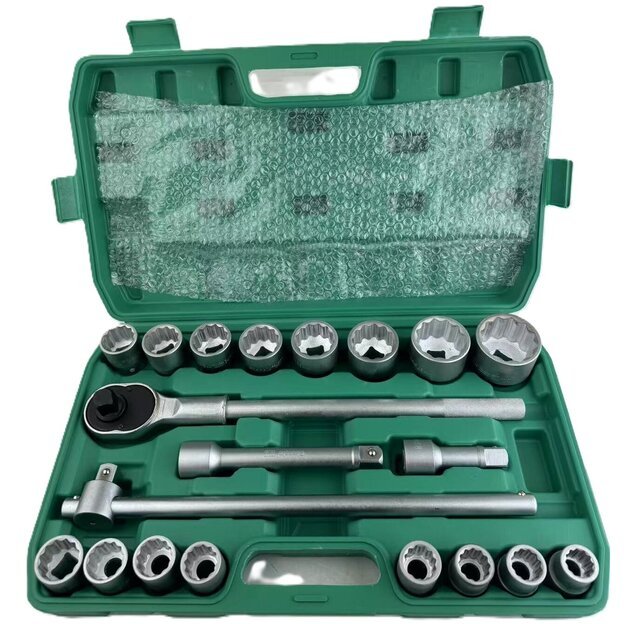 3/4  Dr. Deep socket set 21pcs (19-50mm) 12pt 1