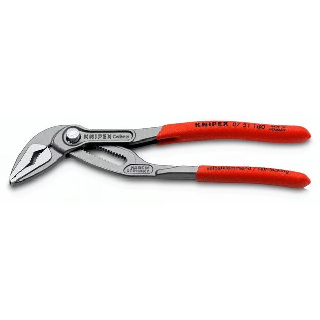 Water pump pliers long jaw KNIPEX SLIM Cobra with locking 180mm