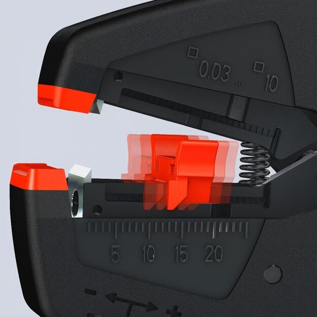 Replės laidų nuvalymui 200mm (0.03–10.0 mm²) KNIPEX Evostrip 3 Replės laidų nuvalymui 200mm (0.03–10.0 mm²) KNIPEX Evostrip 3