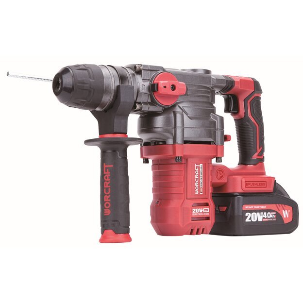 Akumuliatorinis perforatorius 4,5 J, 20V Li-Ion, 4,0 Ah, SDS-Plus 