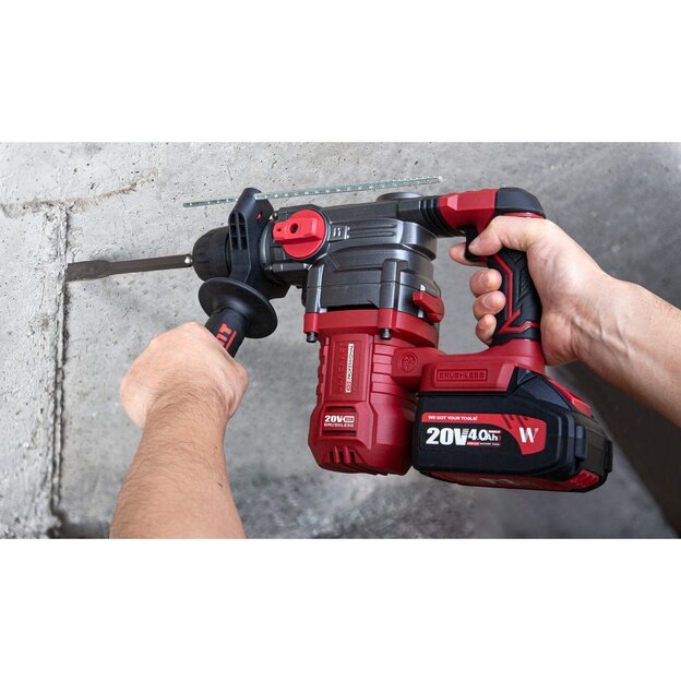 Akumuliatorinis perforatorius 4,5 J, 20V Li-Ion, 4,0 Ah, SDS-Plus  12