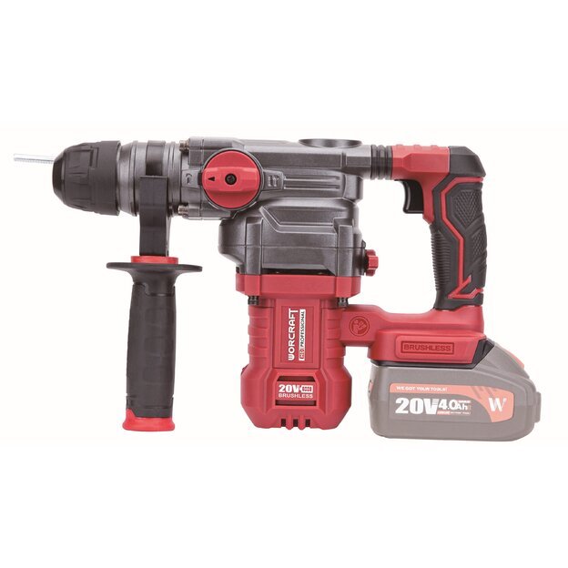 Akumuliatorinis perforatorius 4,5 J, 20V Li-Ion, 4,0 Ah, SDS-Plus  1