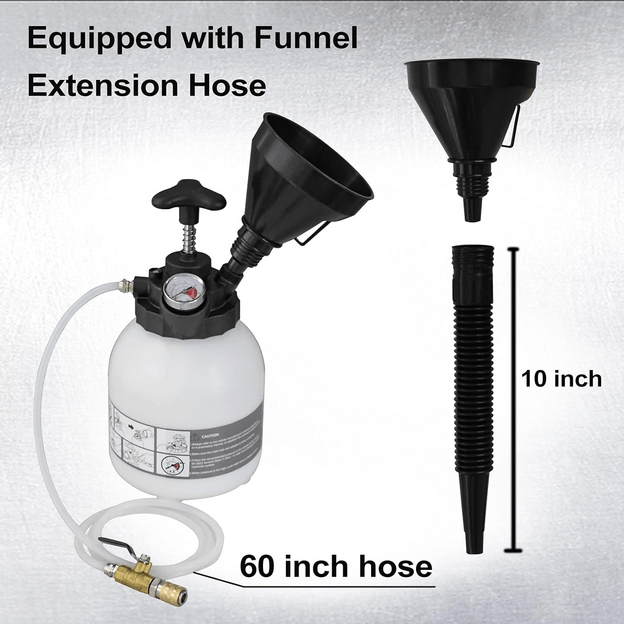 Stabdžių sistemos nuorinimo ir užpildymo įrenginys su ATF adapterių rinkinys 2