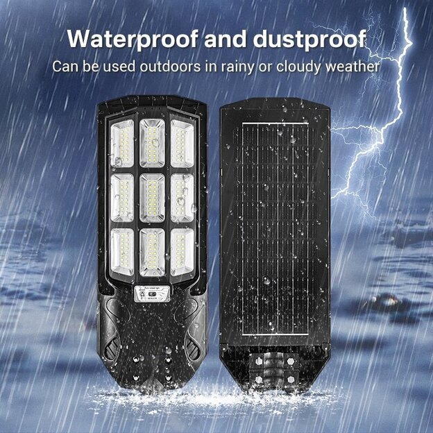 Gatvės &scaron;viestuvas su saulės baterija 400W 6500K 5