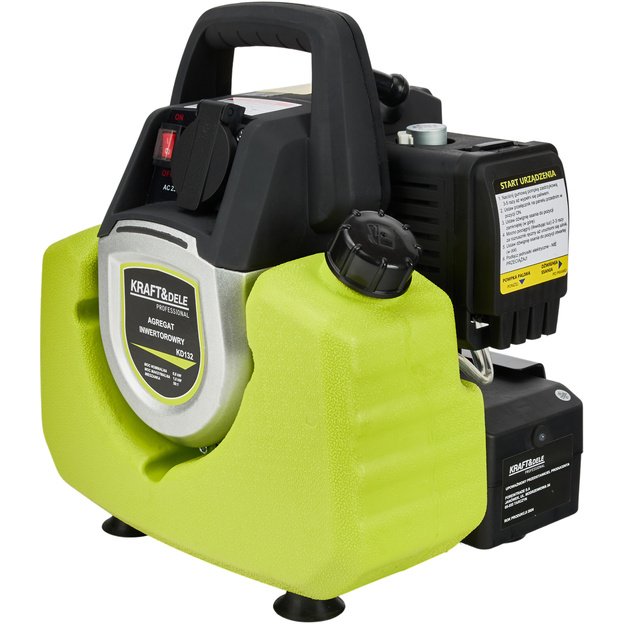 Inverterinis elektros generatorius KRAFT&DELE KD132 1000W | 230V | Gryna sinusoide