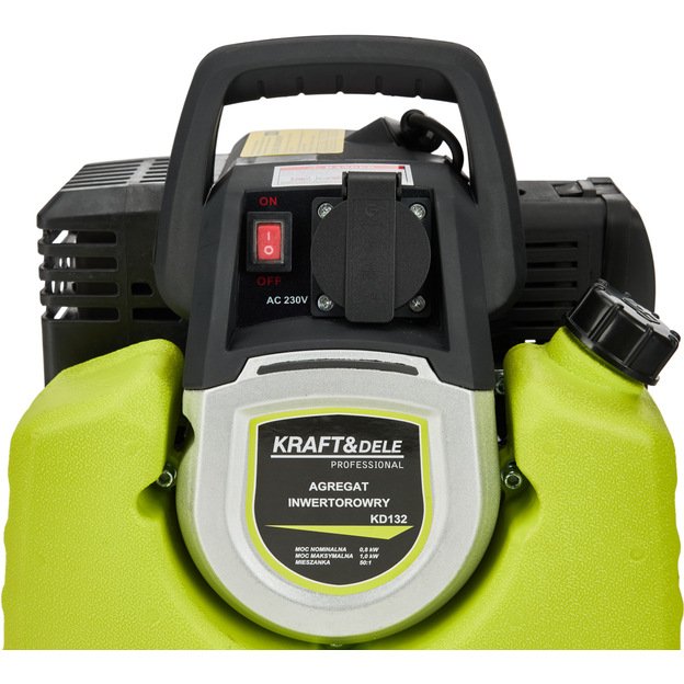 Inverterinis elektros generatorius KRAFT&DELE KD132 1000W | 230V | Gryna sinusoide