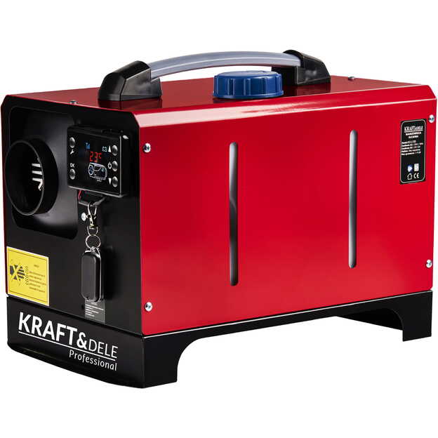 Dyzelinis autonominis šildytuvas KRAFT&DELE KD11780 9 kW 12V / 230V su LCD ekranu ir nuotoliniu valdymu 4