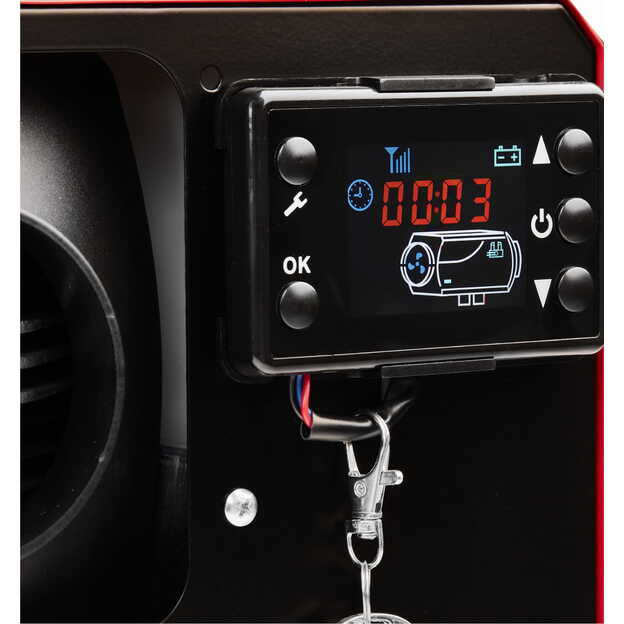 Dyzelinis autonominis šildytuvas KRAFT&DELE KD11780 9 kW 12V / 230V su LCD ekranu ir nuotoliniu valdymu 7