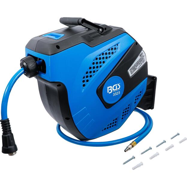 Retractable Air Hose Reel | Automatic | 12 m + 2 m